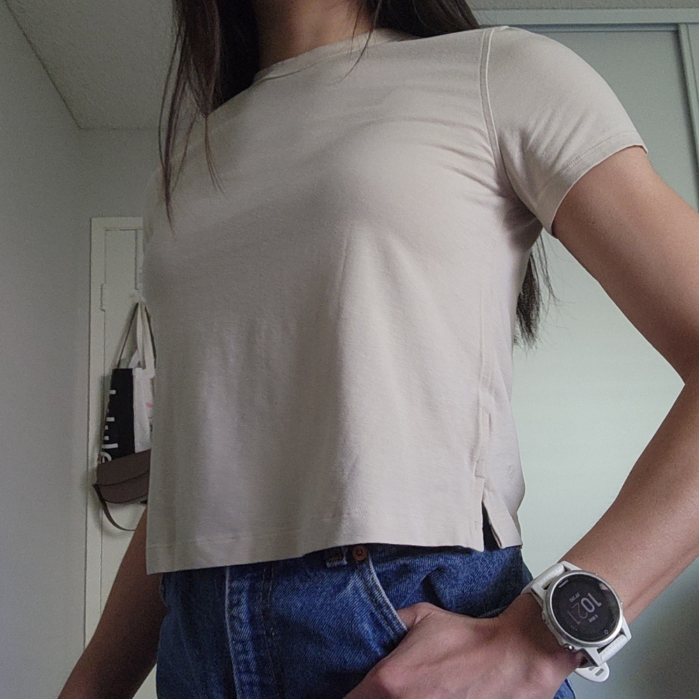 🌸 lululemon | Classic-Fit Cotton-Blend T-Shirt - Natural Ivory